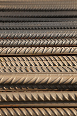 load of steel bars in Antwerp