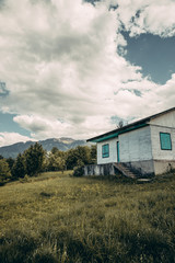 Views Carpathian Mountains in Bran Village