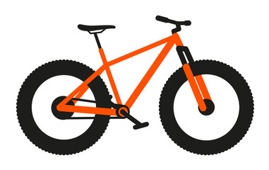vtt fatbike orange