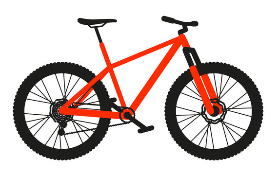 Fototapeta vtt rouge orange