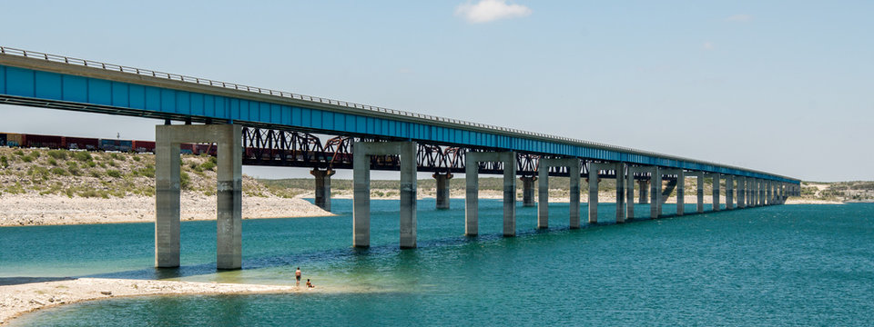 Bridge On US 90 Near Amistad National Recreation Area