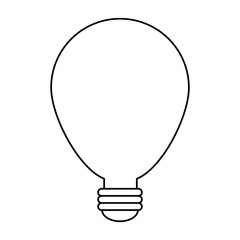 light bulb icon over white background, vector illustration