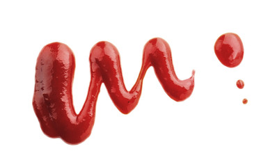 Delicious barbecue sauce on white background