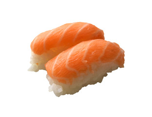 Salmon niguiri sushis