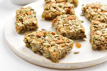 Healthy granola bar.