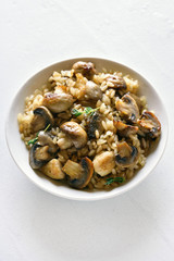 Risotto with mushrooms
