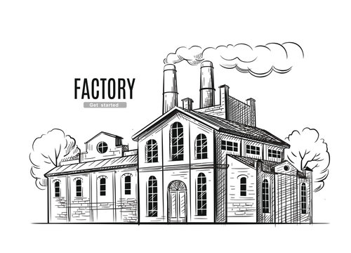 industrial factory vector