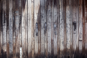 texture of old wooden panel wall background.