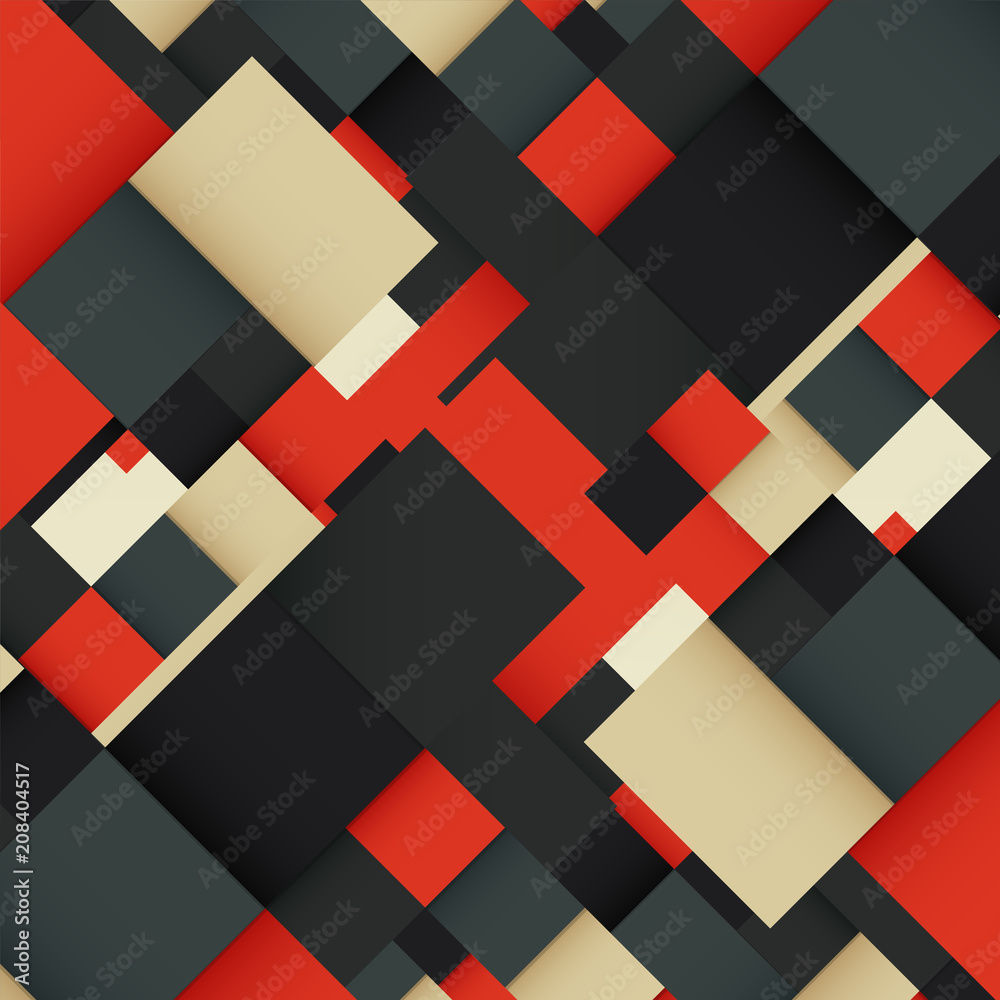 Wall mural abstract background with colorful squares. business design template. vector