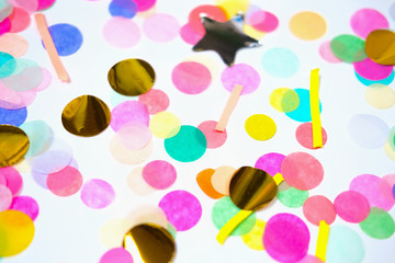 Colorful confetti background