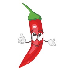 pepper character. cartoon vector illustration