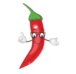 pepper character. cartoon vector illustration