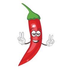 pepper character. cartoon vector illustration