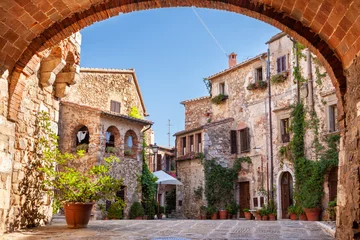 Fotobehang Manciano, Toscane, mooiste dorpen van Italië © Pixelshop