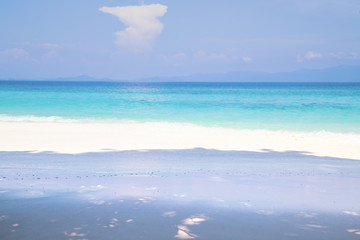 Beautiful beach and tropical sea at Nyaung Oo Phee Island, Myanmar.