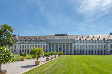Naklejka premium Electoral Palace Koblenz and gatrdens Germany interesting places