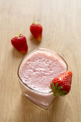 Fresh Strawberry smoothie cold drink