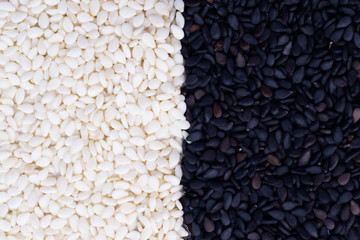 White and black sesame.