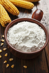 Starch and corn cob