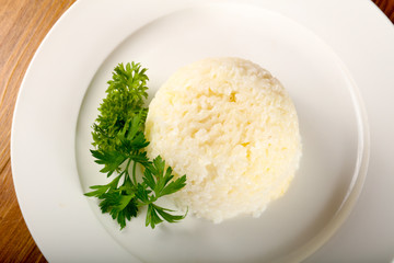 Steamed rice