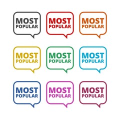 Most Popular icon, color icons set