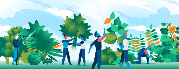Persone comuni all'opera per creare aree verdi © Hurca!