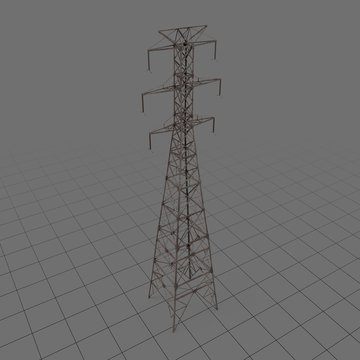 Single power line tower