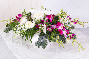 Fresh roses bouquet