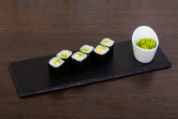 Appetizing avocado roll