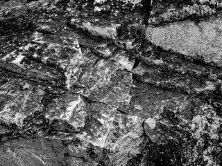 Dark Messy Dust Overlay Distress Background. Black And White Urban Vector Texture Template.