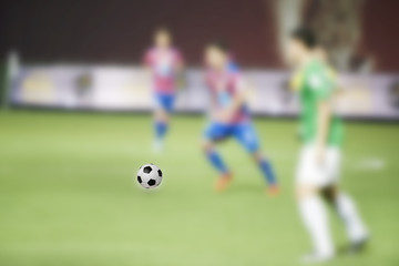 Obraz na płótnie Canvas Blurred athletes Thailand national football team