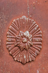 Ancient panel, relief on wood.