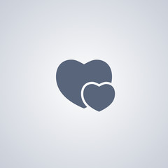 Love, romantic, vector best flat icon