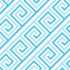 Abstract sea wave geometric seamless pattern. =