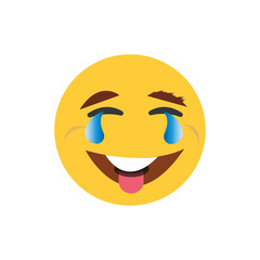 Crazy smile vector icon, simple illustration for web or mobile app