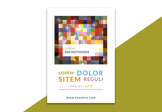 Colorful Gemometry Poster Layout