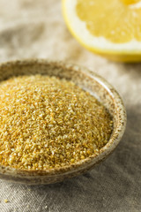 Raw Dry Organic Lemon Rind Zest