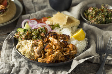 Homemade Doner Kebab Plate