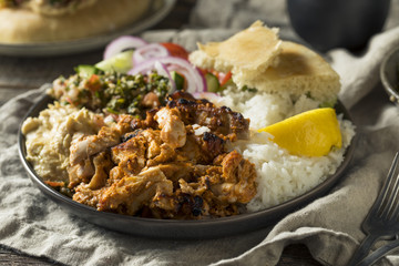 Homemade Doner Kebab Plate