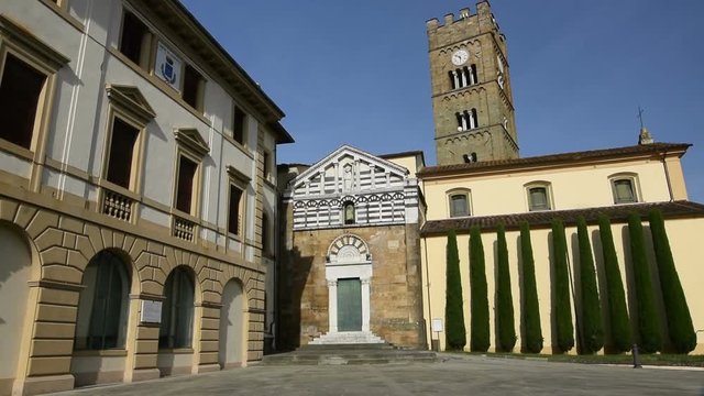 The romanesque church of San Jacopo Maggiore, Altopascio, Italy