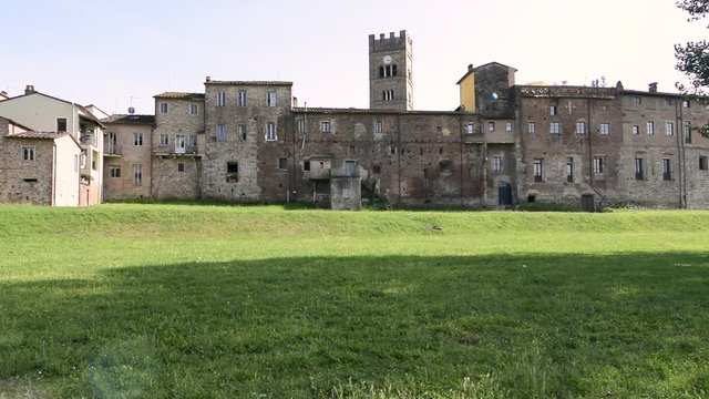 The city walls of Altopascio, Lucca, Italy