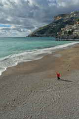 Vista panoramica sulla costiera Amalfitana, Italia