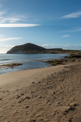 Sunrise on the beach of the Genoveses of Cabo de Gata