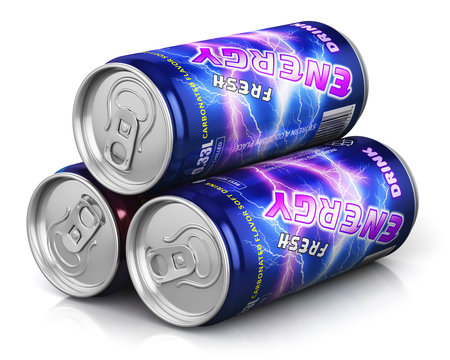 Energy Drinks In Metal Cans