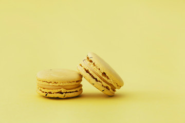 a pair of macaroon cakes