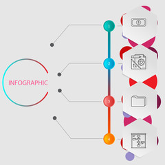 Set of business and finance icons.Trendy flat line icon pack .Ve