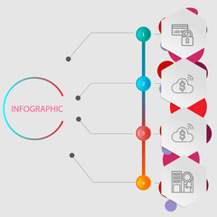 Set of business and finance icons.Trendy flat line icon pack .Ve