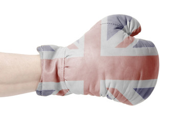 United Kingdom Flag on boxing glove