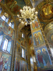 Fototapeta na wymiar Innenansicht Auferstehungskirche St. Petersburg