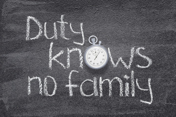 Fototapeta premium duty knows no watch